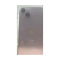 Actual CambTech shop display photo of iPhone 14; reflections visible