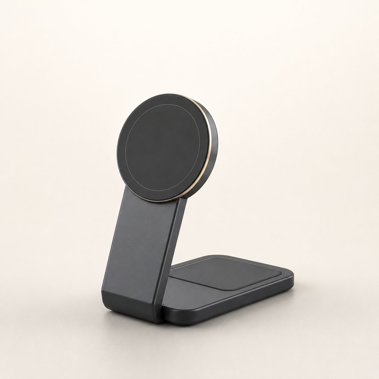Black 15W magnetic wireless charging stand