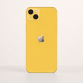 Premium studio image of yellow iPhone 14 Plus