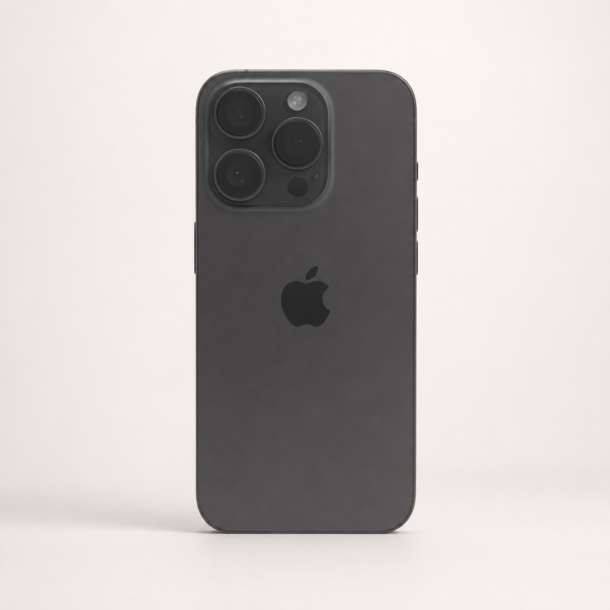 Premium studio image of dark iPhone 15 Pro