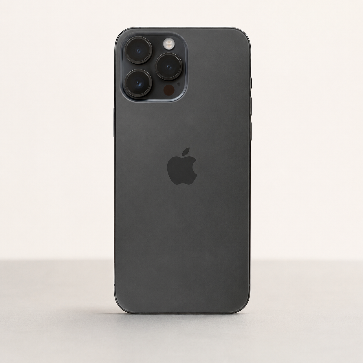 Premium studio image of dark iPhone 16 Pro Max
